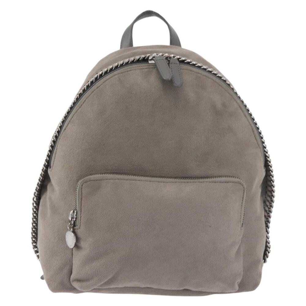 Stella Mccartney Suede Falabella Chain Backpack Gray
